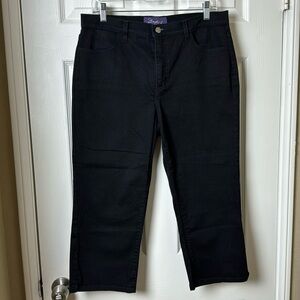 NYDJ Black Cropped Jeans - Size 10